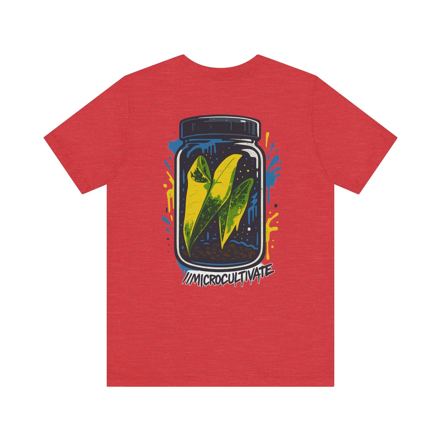 Eco-Friendly Graphic Tee Graffiti Tissue Culture Graphic Tee Perfect for Nature Lovers, Earth Day, Casual Wear, Gifts, Environmentalists