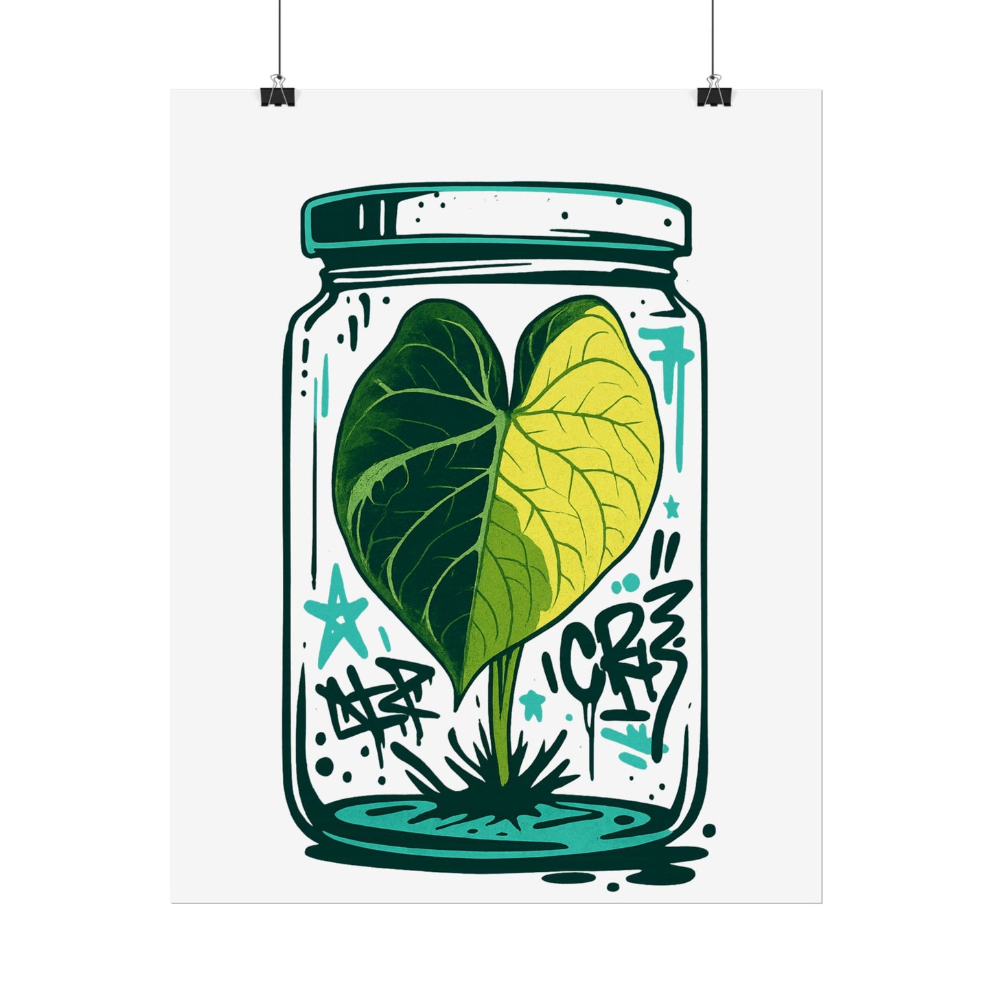 Microcultivate Graffiti Melo Aurea, Botanical Wall Art