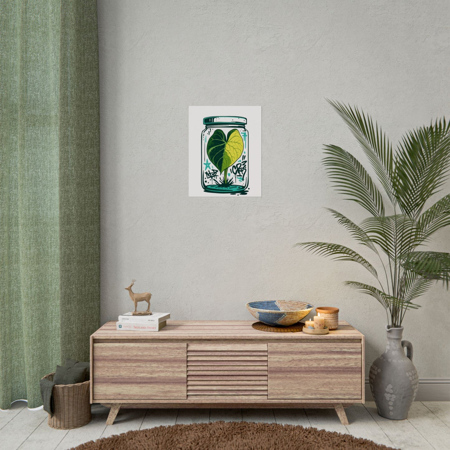 Microcultivate Graffiti Melo Aurea, Botanical Wall Art