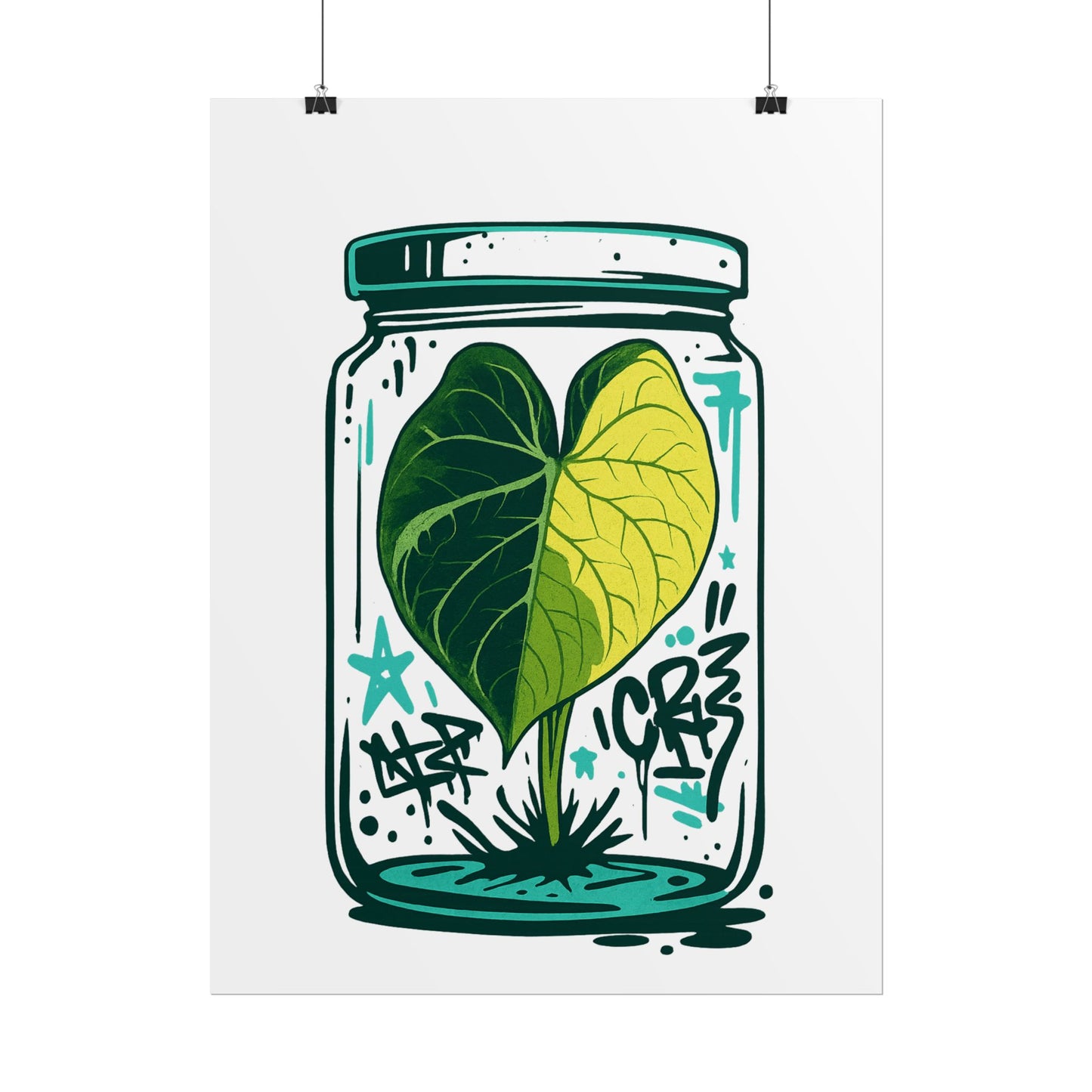 Microcultivate Graffiti Melo Aurea, Botanical Wall Art