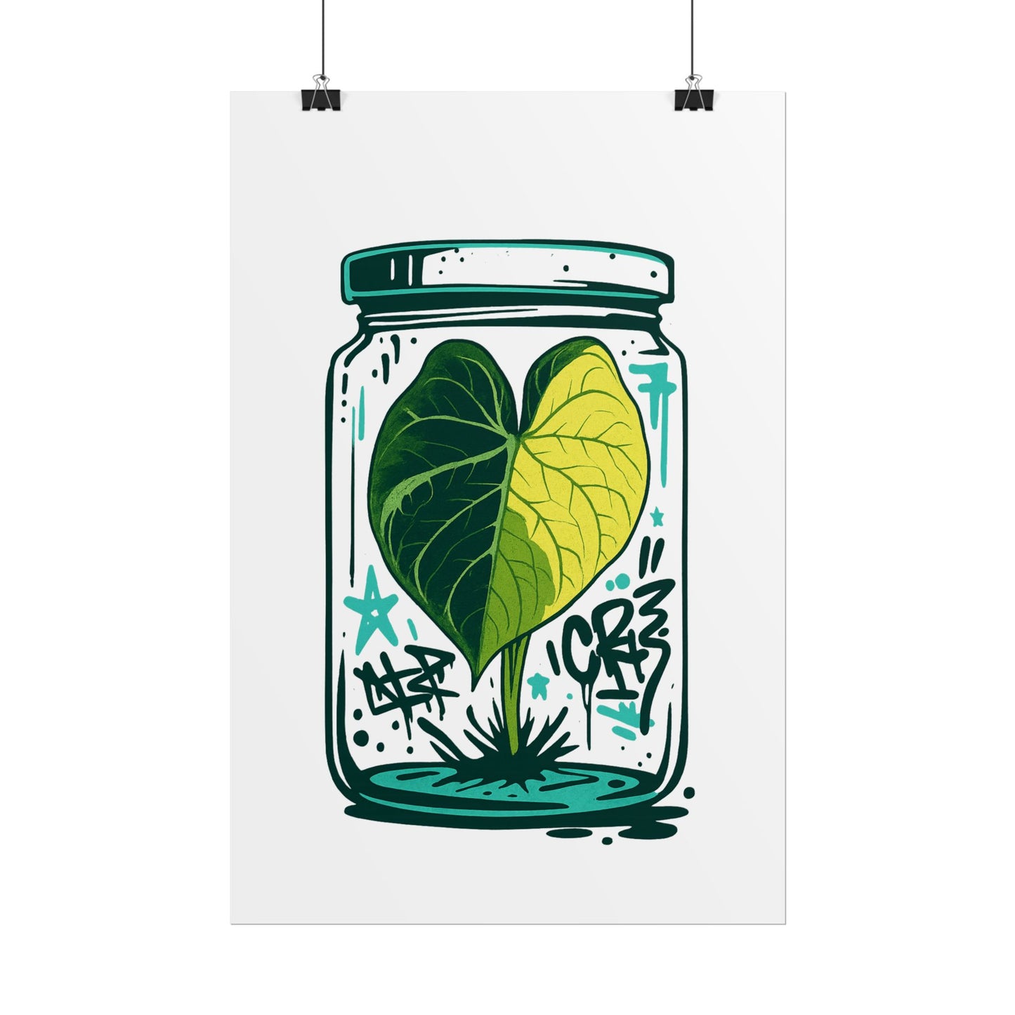 Microcultivate Graffiti Melo Aurea, Botanical Wall Art