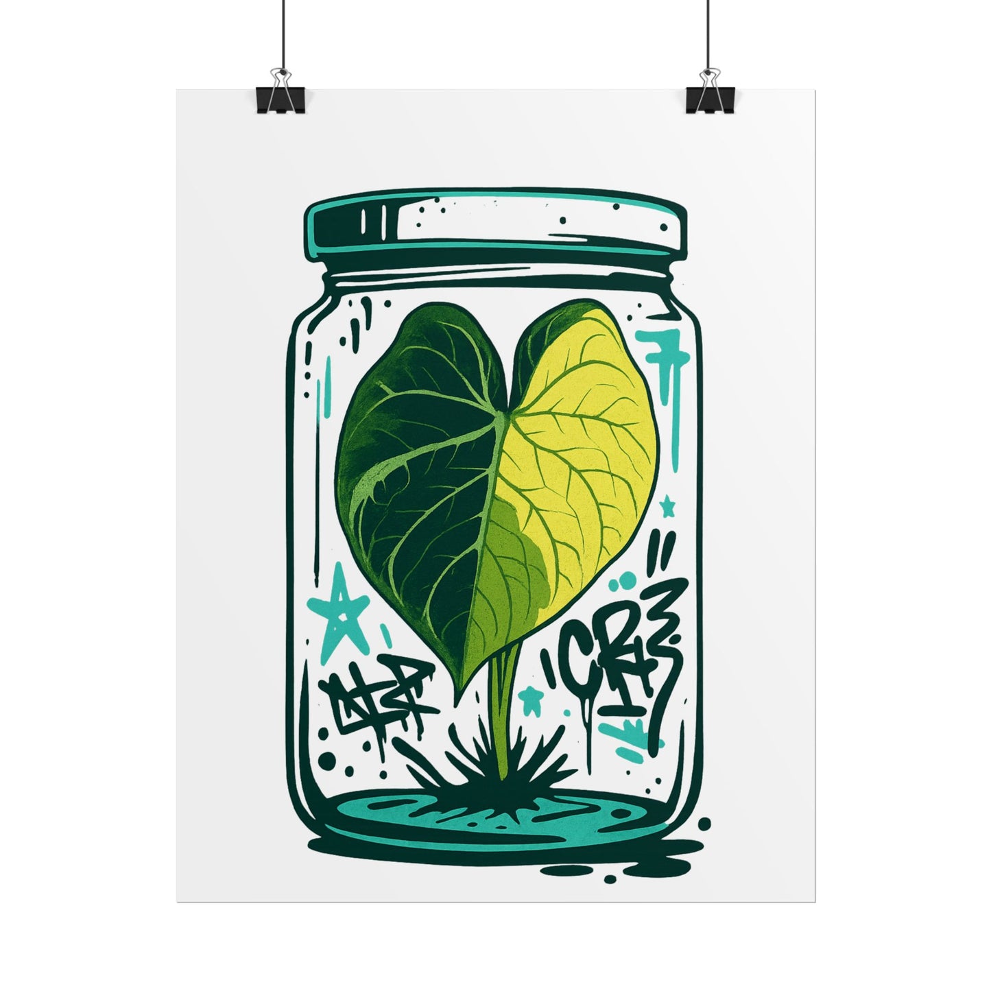 Microcultivate Graffiti Melo Aurea, Botanical Wall Art