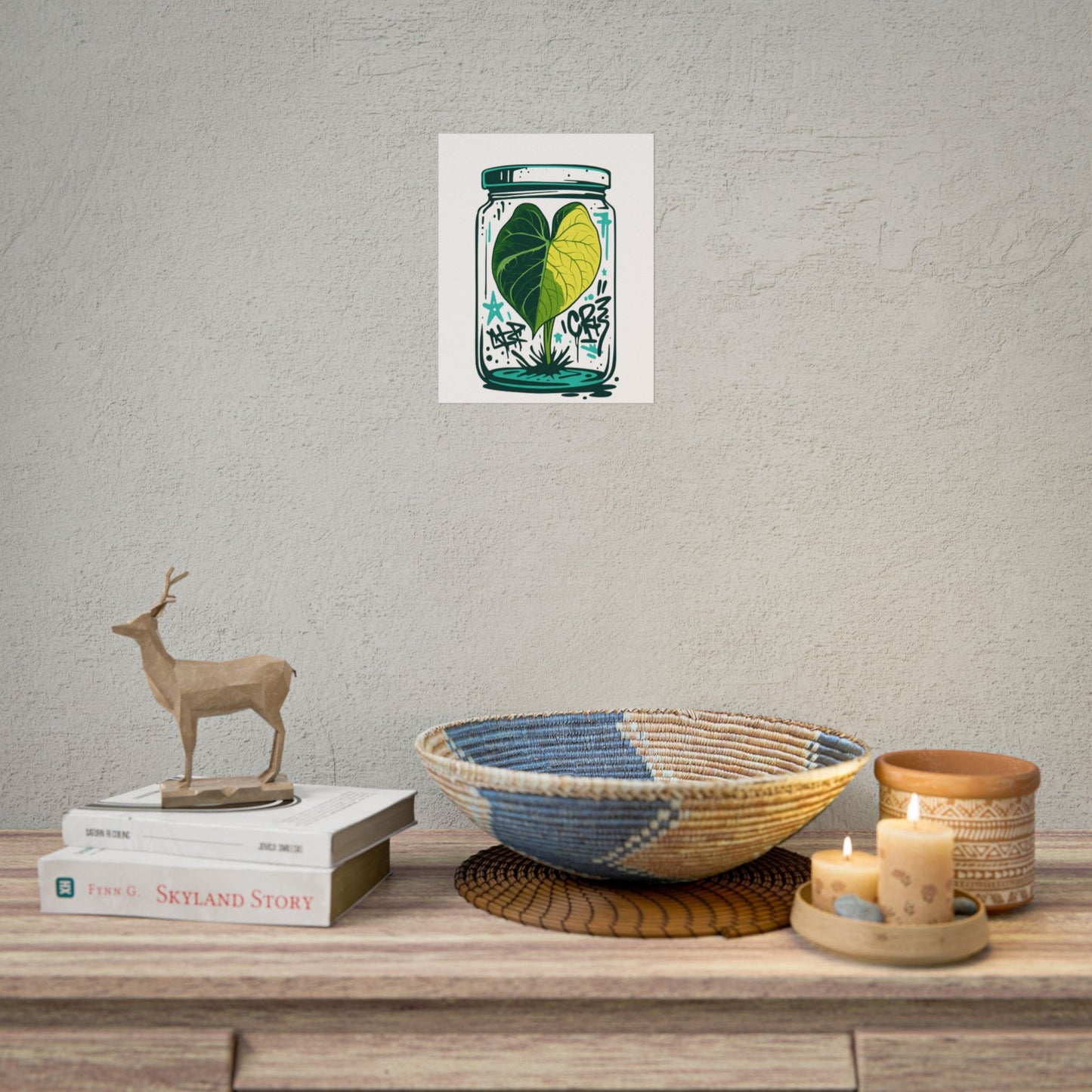 Microcultivate Graffiti Melo Aurea, Botanical Wall Art
