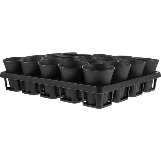 1 set Succulent Nursery Pots Mini Flowerpot White Color 20 Holes Tray Set Plastic Reusable Garden Supply Tools Planting