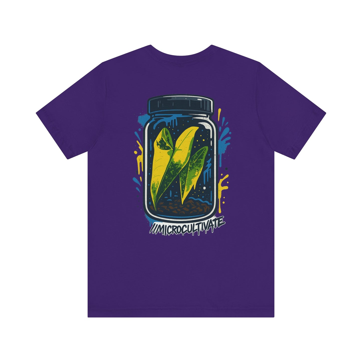Eco-Friendly Graphic Tee Graffiti Tissue Culture Graphic Tee Perfect for Nature Lovers, Earth Day, Casual Wear, Gifts, Environmentalists