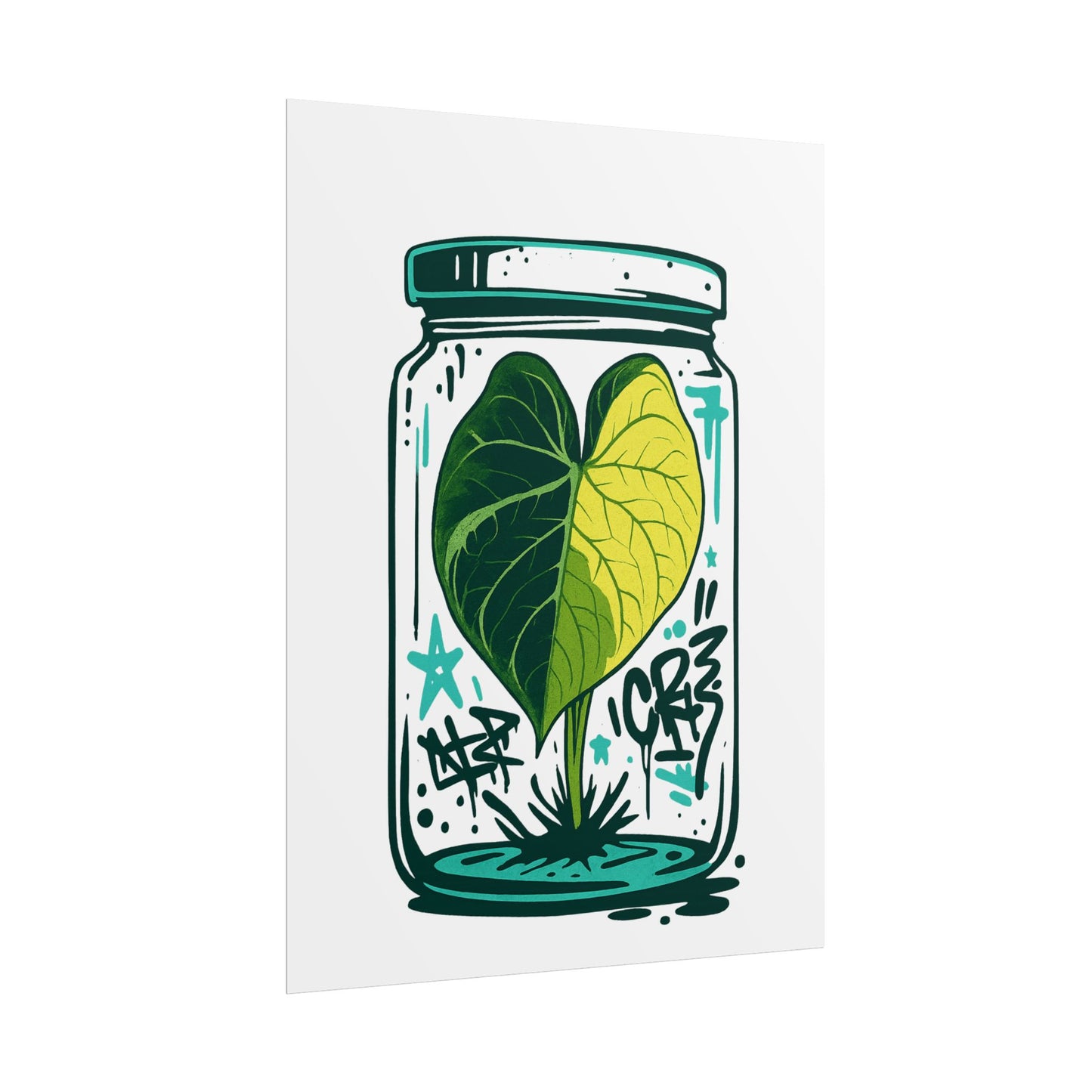 Microcultivate Graffiti Melo Aurea, Botanical Wall Art