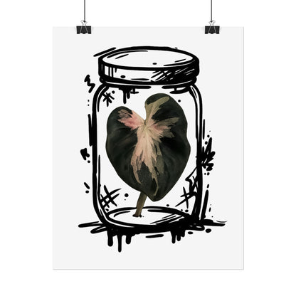 Microcultivate Balloon Heart Pink Graffiti Botanical Art Prints