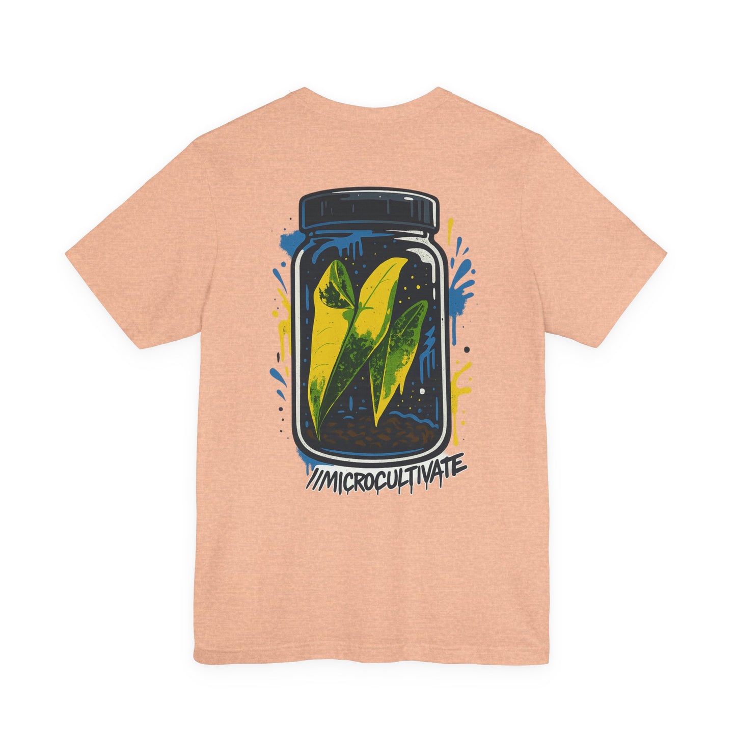 Eco-Friendly Graphic Tee Graffiti Tissue Culture Graphic Tee Perfect for Nature Lovers, Earth Day, Casual Wear, Gifts, Environmentalists