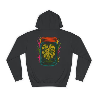Microcultivate Graffiti TC College Hoodie, Unisex Hoodie for Plant Lovers, Cozy Sweatshirt, Gift for Students, Eco-Friendly Apparel