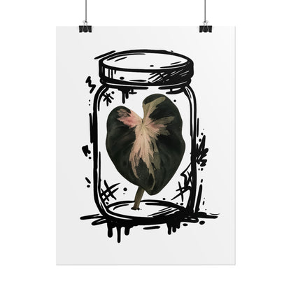 Microcultivate Balloon Heart Pink Graffiti Botanical Art Prints
