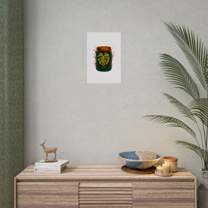 Microcultivate Monstera Graffiti Wall Art
