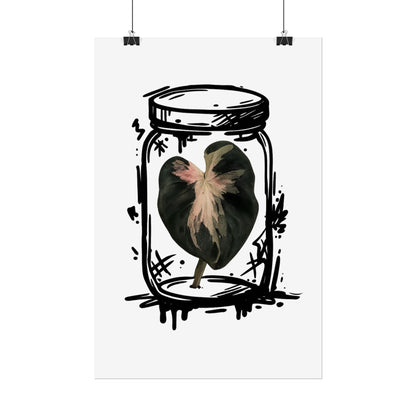 Microcultivate Balloon Heart Pink Graffiti Botanical Art Prints