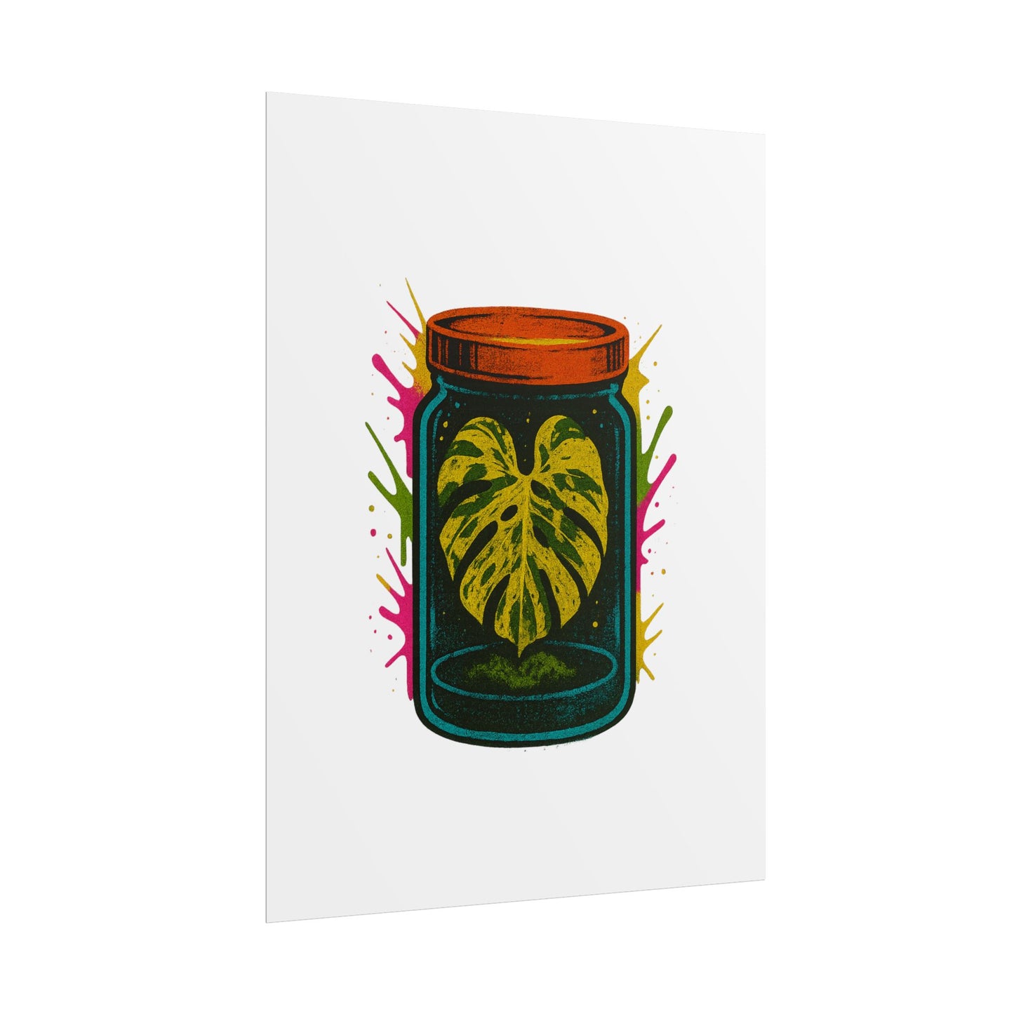 Microcultivate Monstera Graffiti Wall Art
