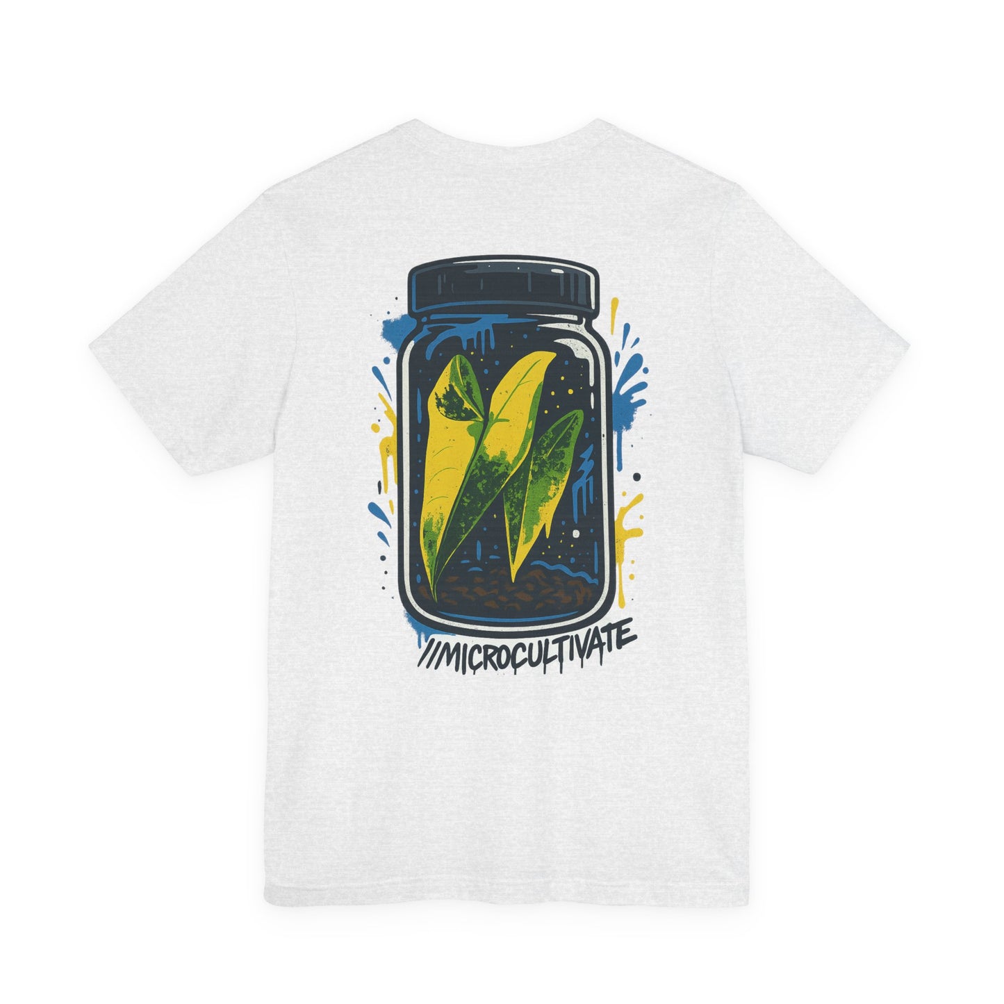 Eco-Friendly Graphic Tee Graffiti Tissue Culture Graphic Tee Perfect for Nature Lovers, Earth Day, Casual Wear, Gifts, Environmentalists