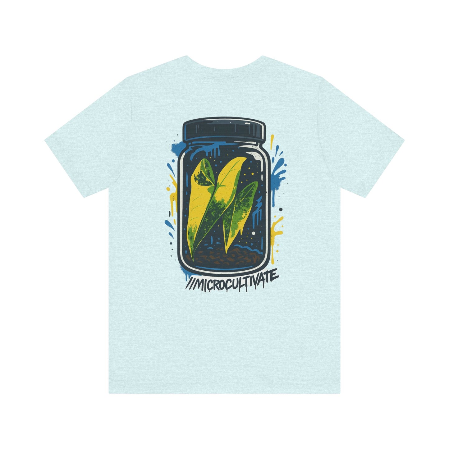 Eco-Friendly Graphic Tee Graffiti Tissue Culture Graphic Tee Perfect for Nature Lovers, Earth Day, Casual Wear, Gifts, Environmentalists