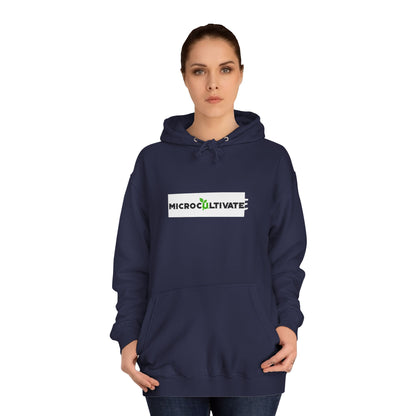 Microcultivate Graffiti TC College Hoodie, Unisex Hoodie for Plant Lovers, Cozy Sweatshirt, Gift for Students, Eco-Friendly Apparel