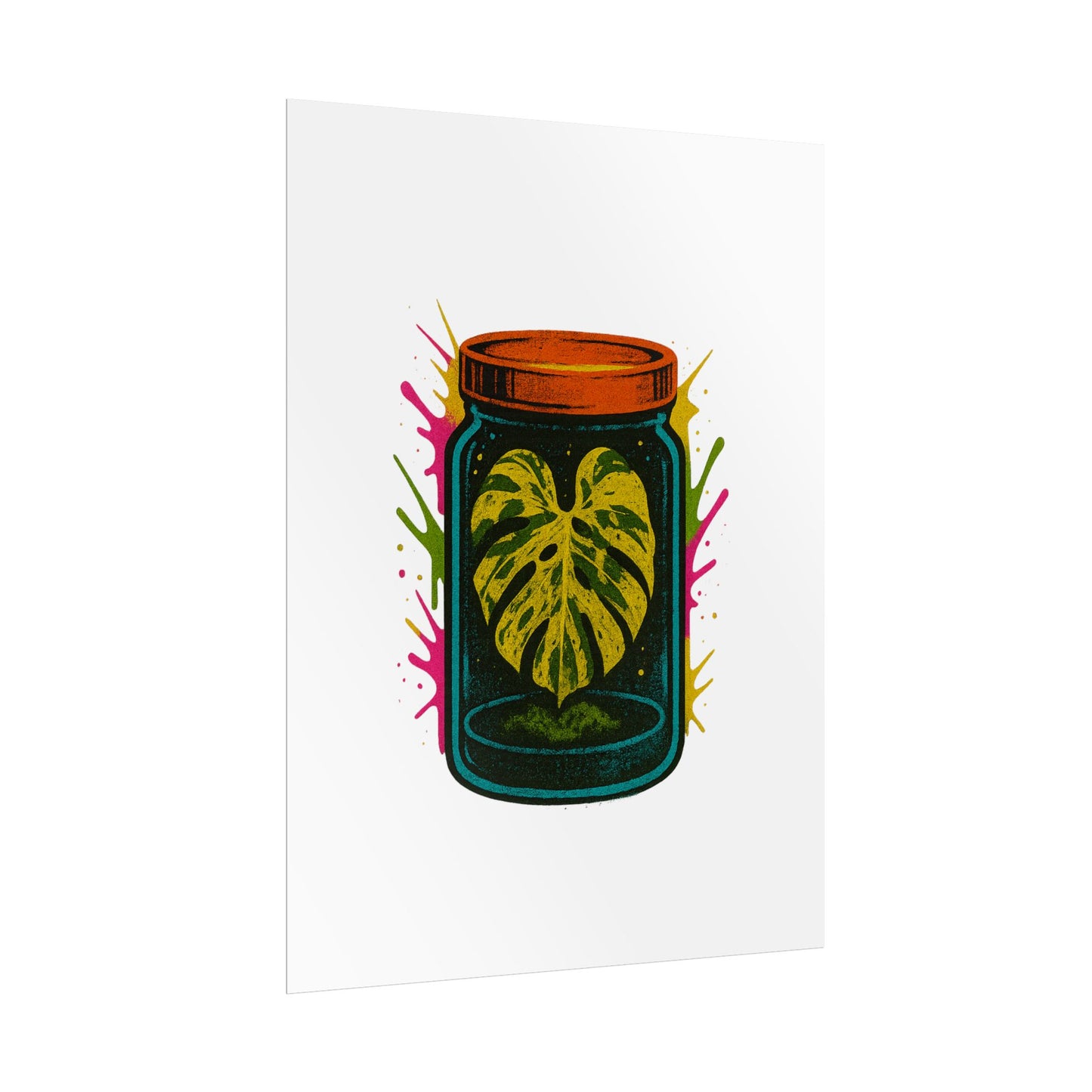 Microcultivate Monstera Graffiti Wall Art
