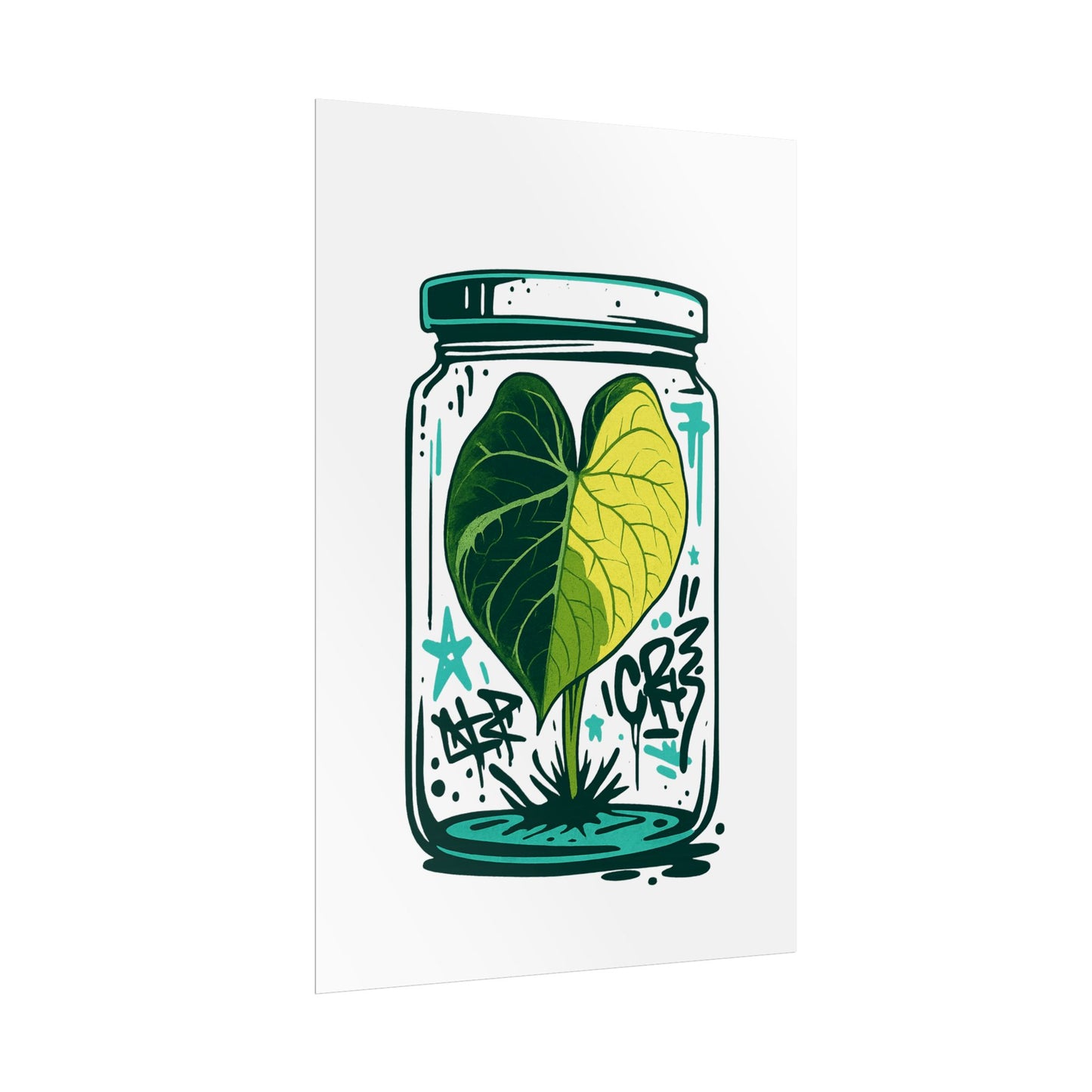 Microcultivate Graffiti Melo Aurea, Botanical Wall Art