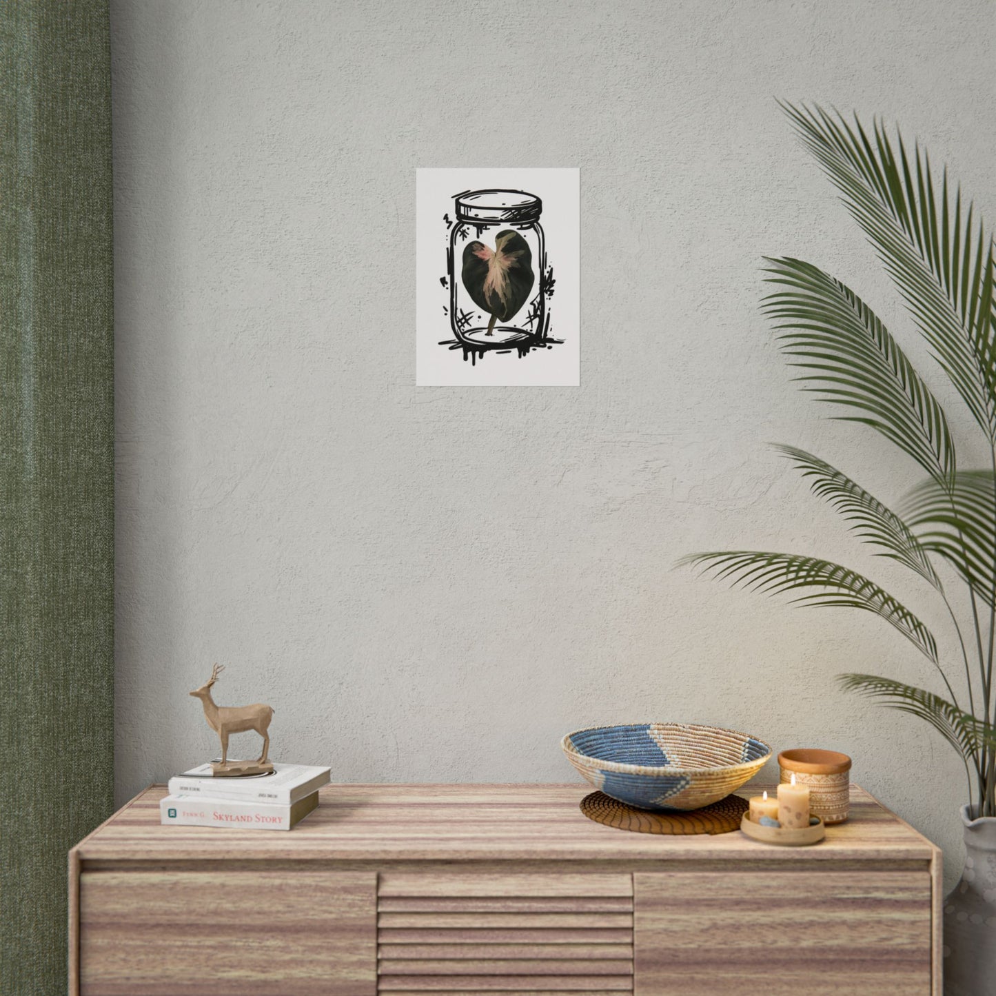 Microcultivate Balloon Heart Pink Graffiti Botanical Art Prints