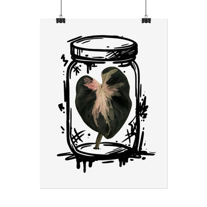 Microcultivate Balloon Heart Pink Graffiti Botanical Art Prints