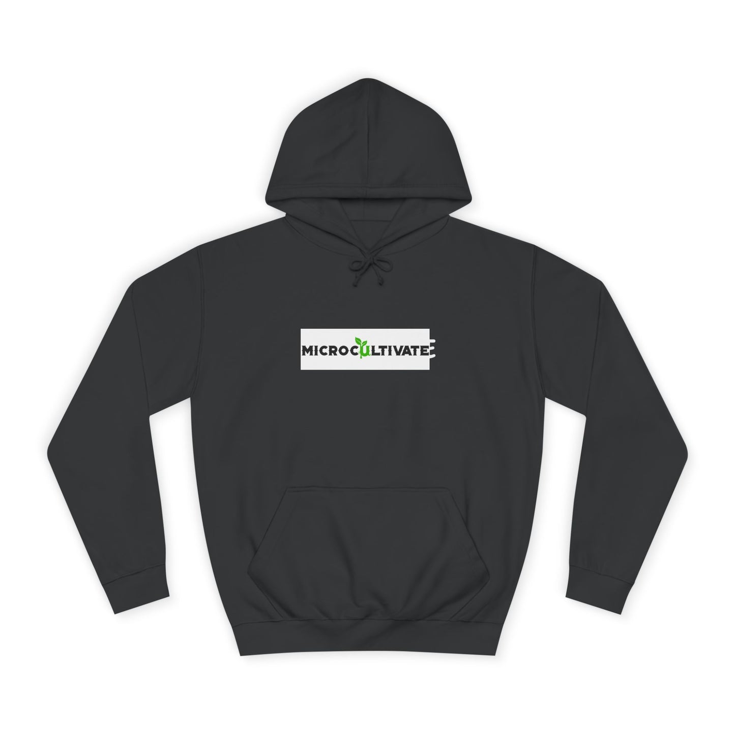 Microcultivate Graffiti TC College Hoodie, Unisex Hoodie for Plant Lovers, Cozy Sweatshirt, Gift for Students, Eco-Friendly Apparel