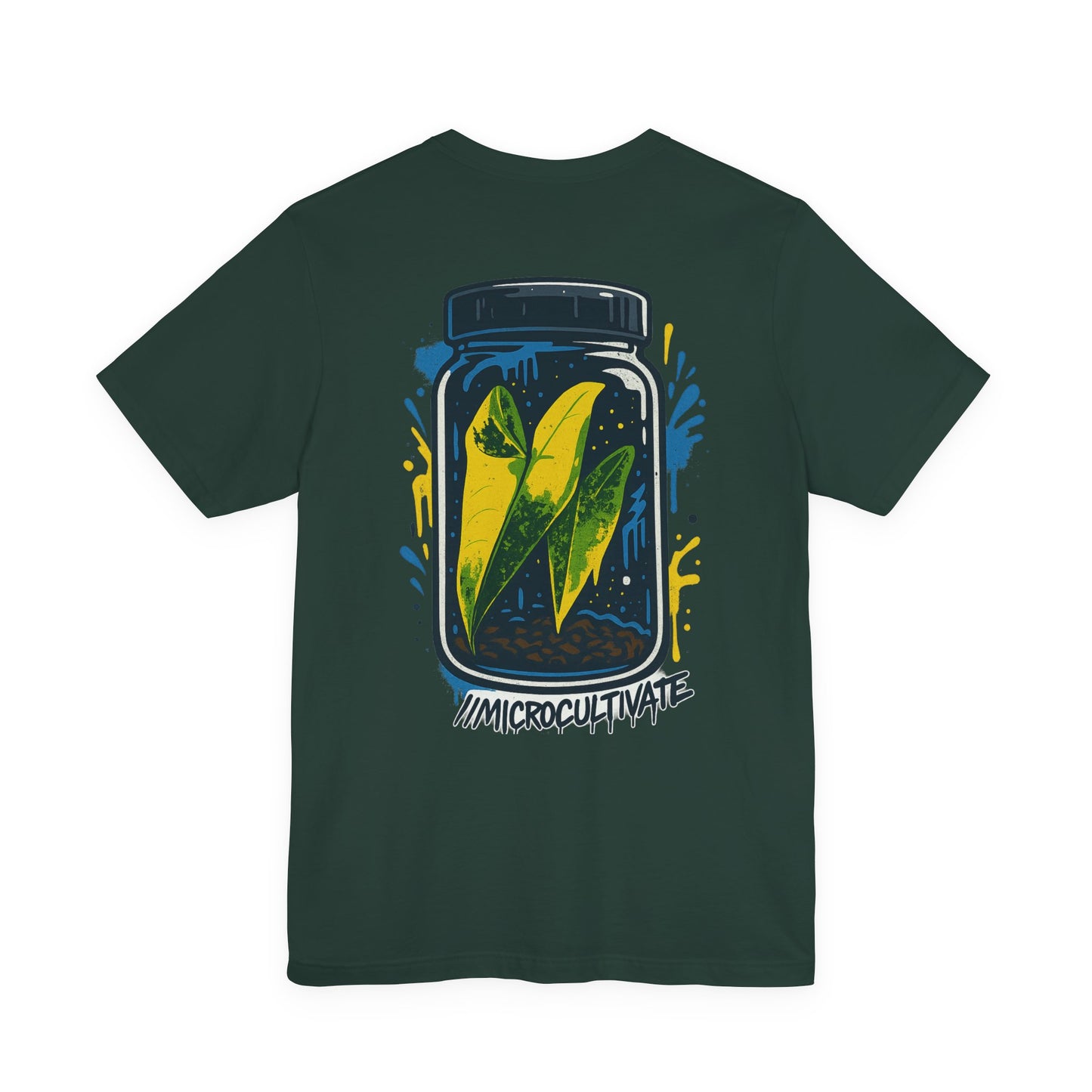 Eco-Friendly Graphic Tee Graffiti Tissue Culture Graphic Tee Perfect for Nature Lovers, Earth Day, Casual Wear, Gifts, Environmentalists