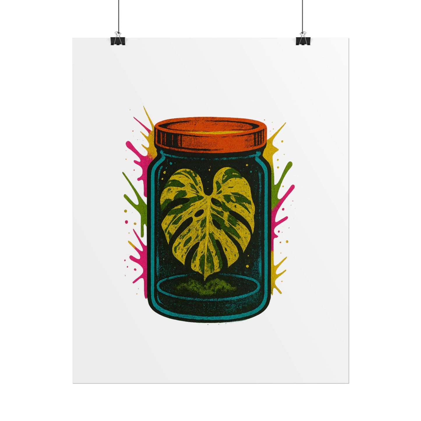 Microcultivate Monstera Graffiti Wall Art