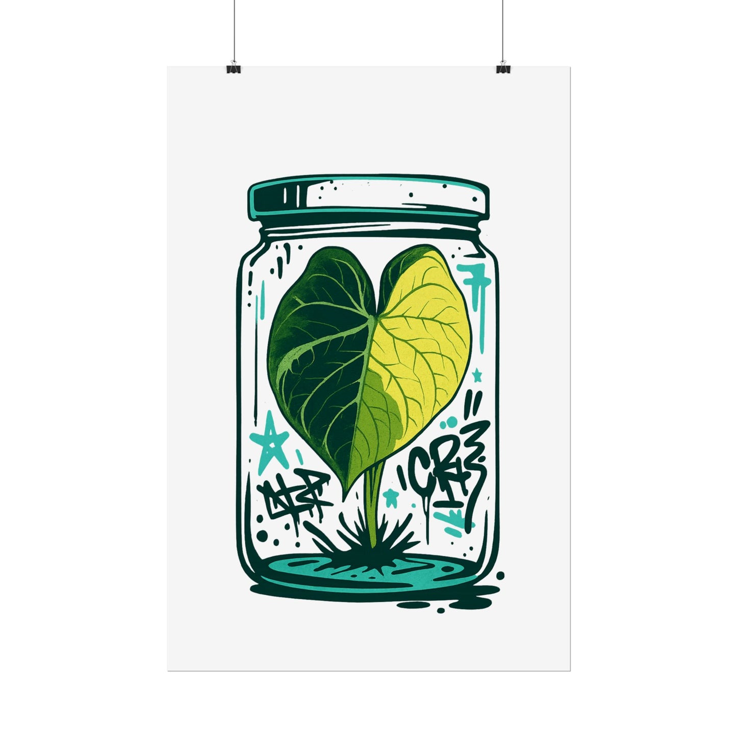 Microcultivate Graffiti Melo Aurea, Botanical Wall Art