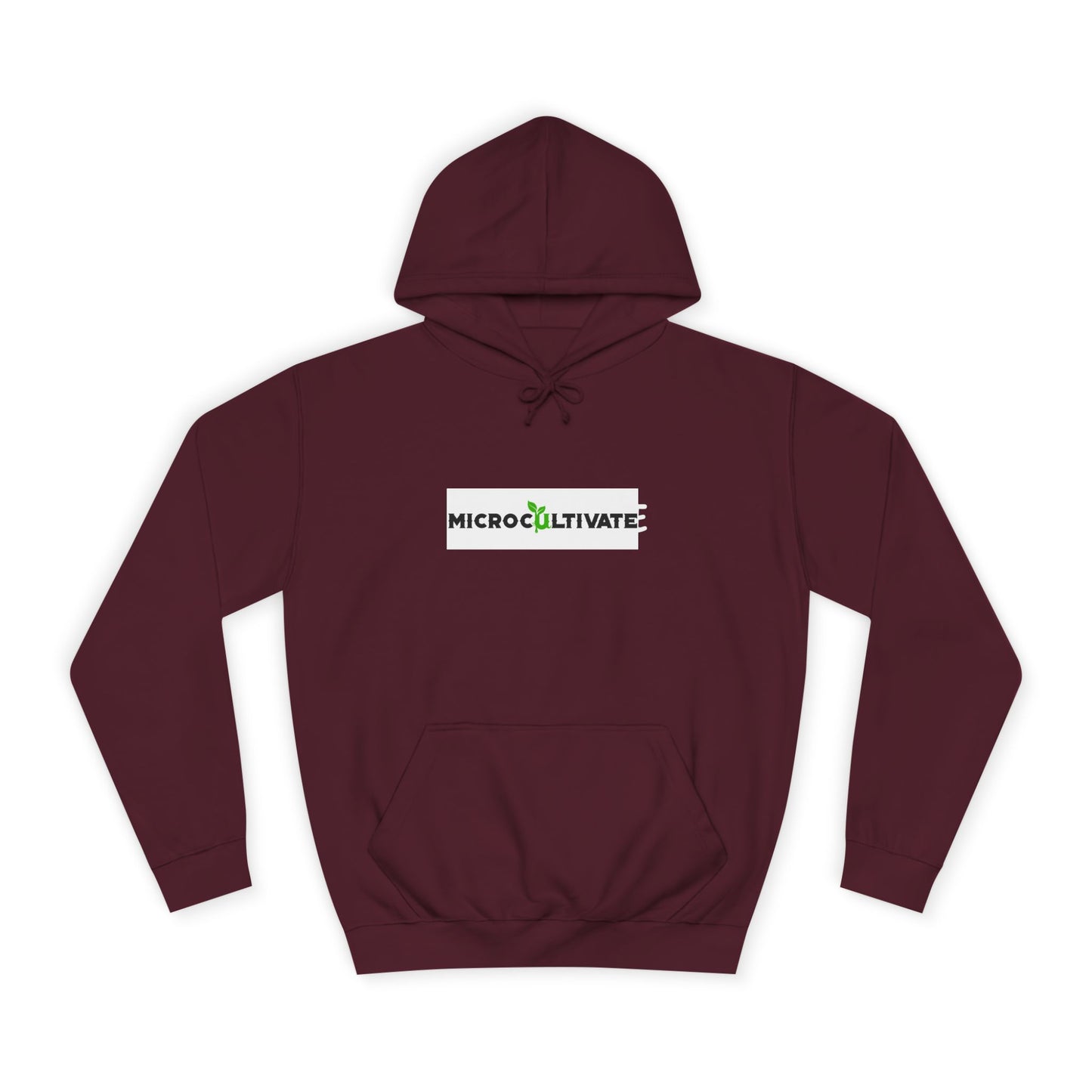 Microcultivate Graffiti TC College Hoodie, Unisex Hoodie for Plant Lovers, Cozy Sweatshirt, Gift for Students, Eco-Friendly Apparel