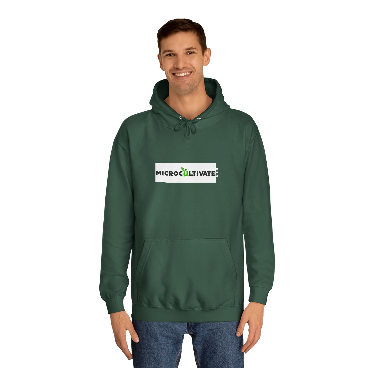 Microcultivate Graffiti TC College Hoodie, Unisex Hoodie for Plant Lovers, Cozy Sweatshirt, Gift for Students, Eco-Friendly Apparel