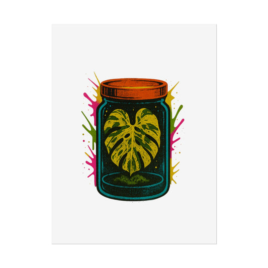 Microcultivate Monstera Graffiti Wall Art