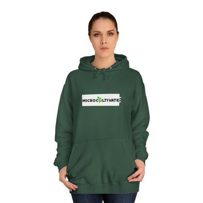 Microcultivate Graffiti TC College Hoodie, Unisex Hoodie for Plant Lovers, Cozy Sweatshirt, Gift for Students, Eco-Friendly Apparel