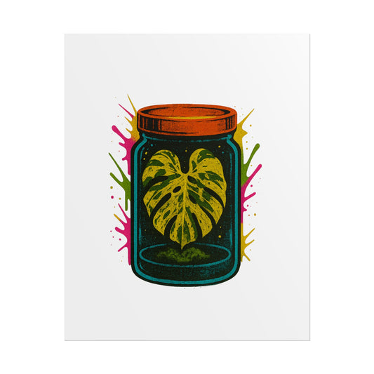 Microcultivate Monstera Graffiti Wall Art