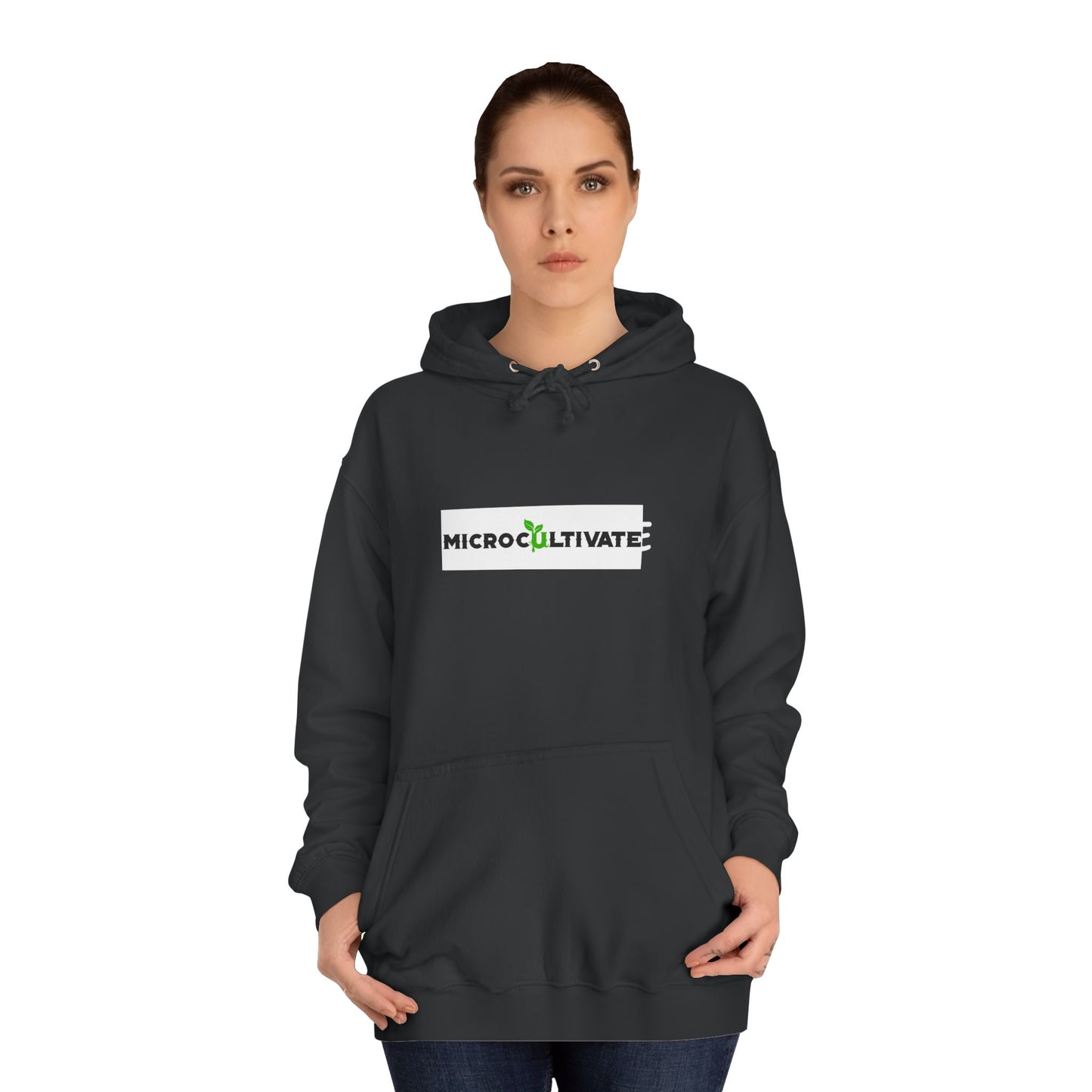 Microcultivate Graffiti TC College Hoodie, Unisex Hoodie for Plant Lovers, Cozy Sweatshirt, Gift for Students, Eco-Friendly Apparel