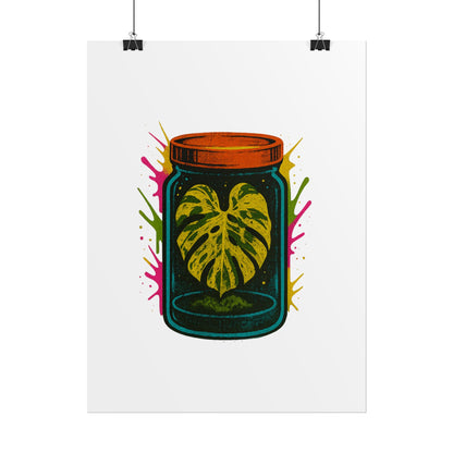 Microcultivate Monstera Graffiti Wall Art