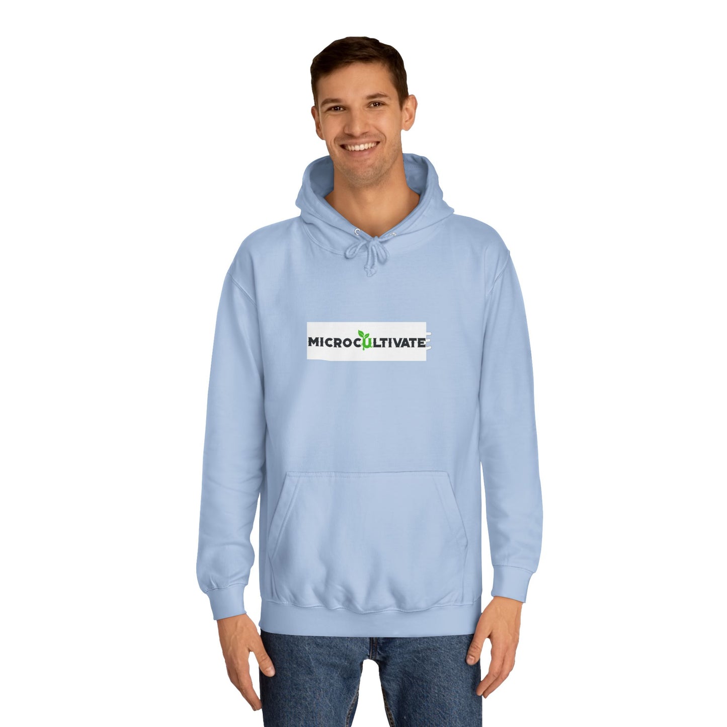 Microcultivate Graffiti TC College Hoodie, Unisex Hoodie for Plant Lovers, Cozy Sweatshirt, Gift for Students, Eco-Friendly Apparel