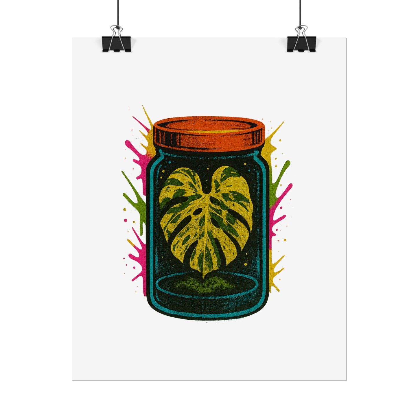Microcultivate Monstera Graffiti Wall Art