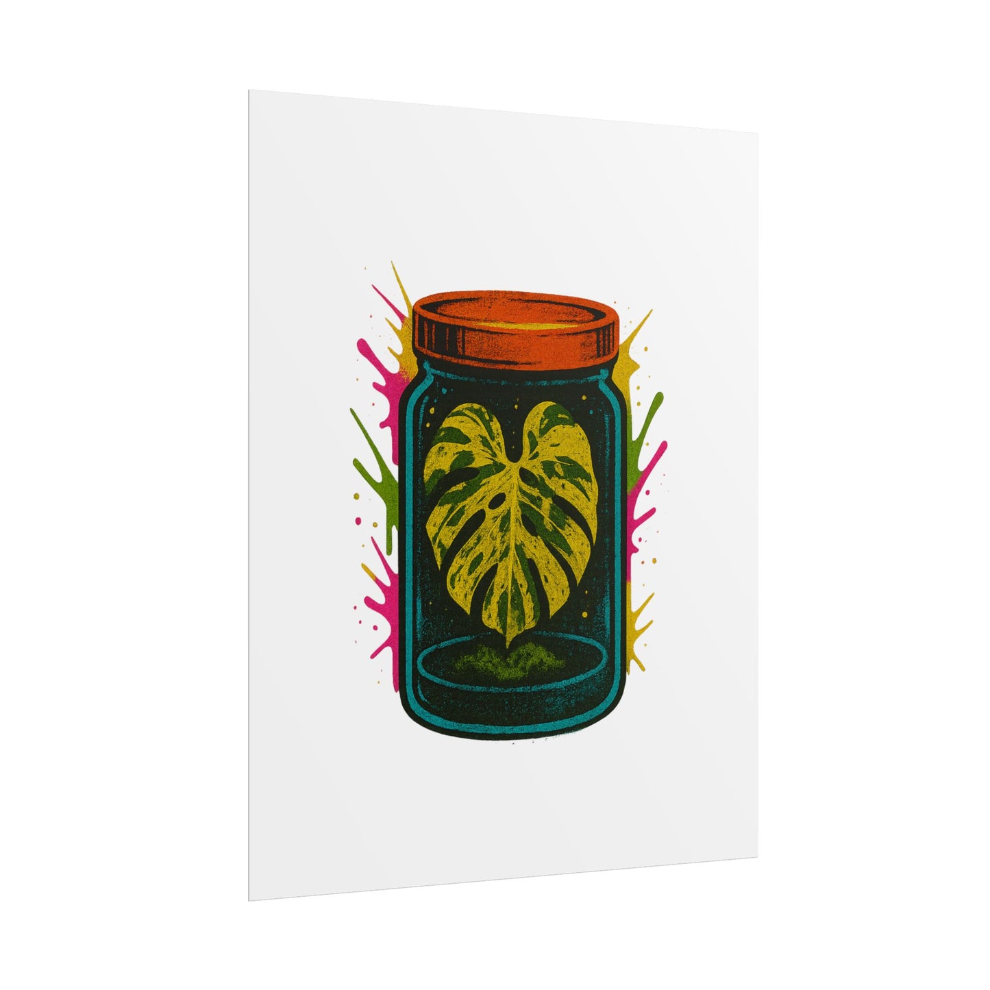 Microcultivate Monstera Graffiti Wall Art
