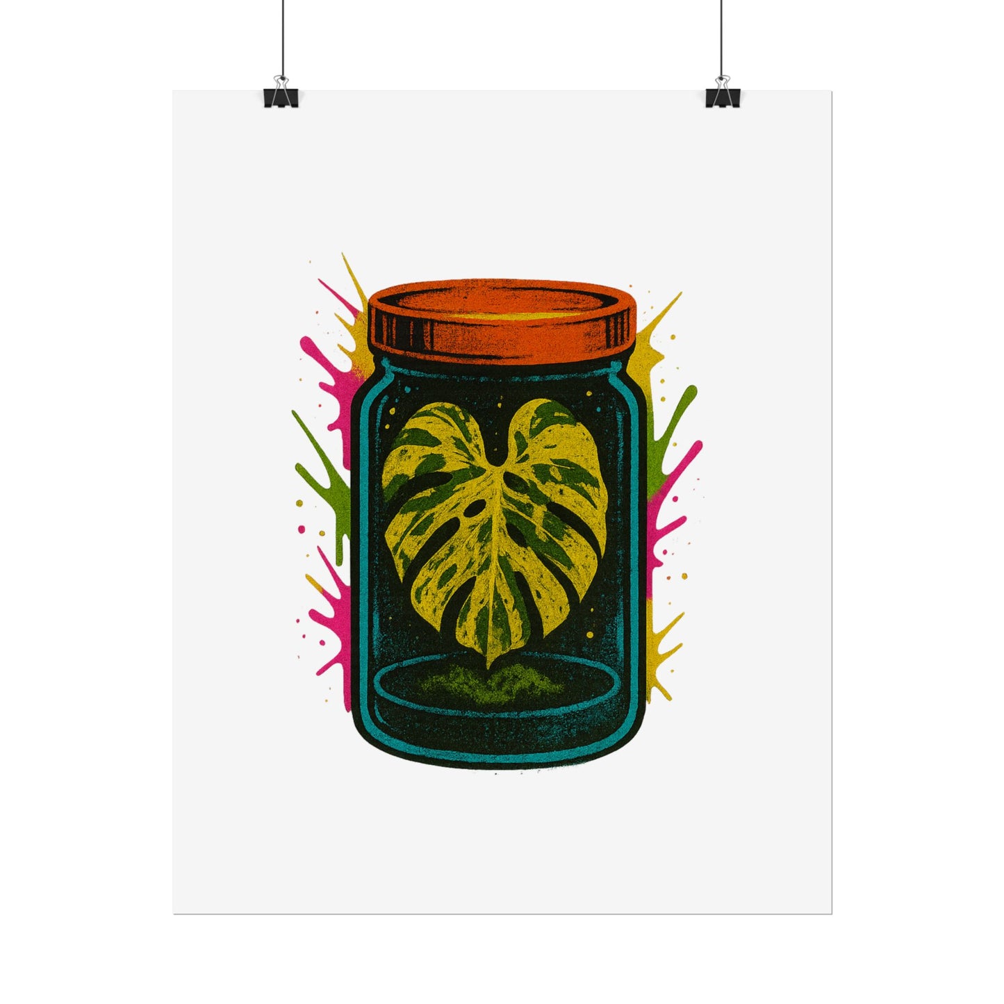 Microcultivate Monstera Graffiti Wall Art