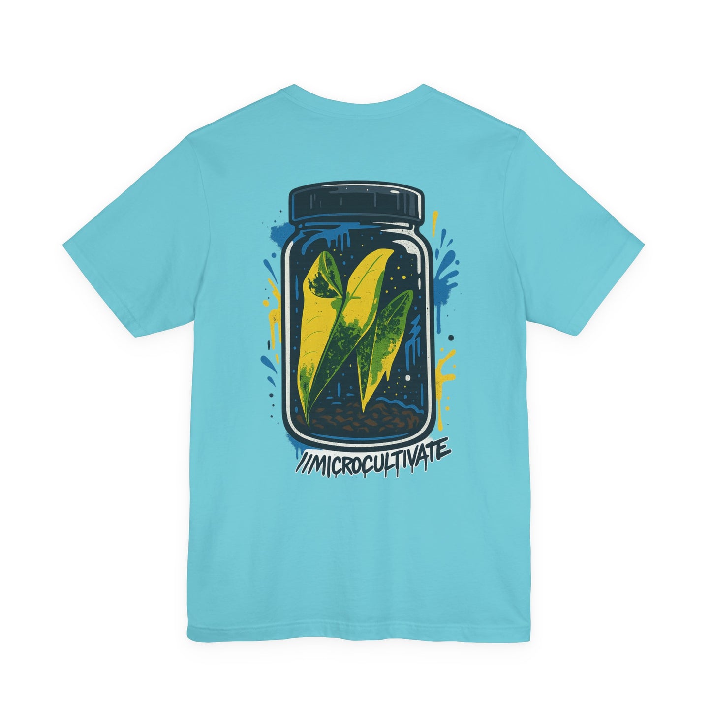 Eco-Friendly Graphic Tee Graffiti Tissue Culture Graphic Tee Perfect for Nature Lovers, Earth Day, Casual Wear, Gifts, Environmentalists