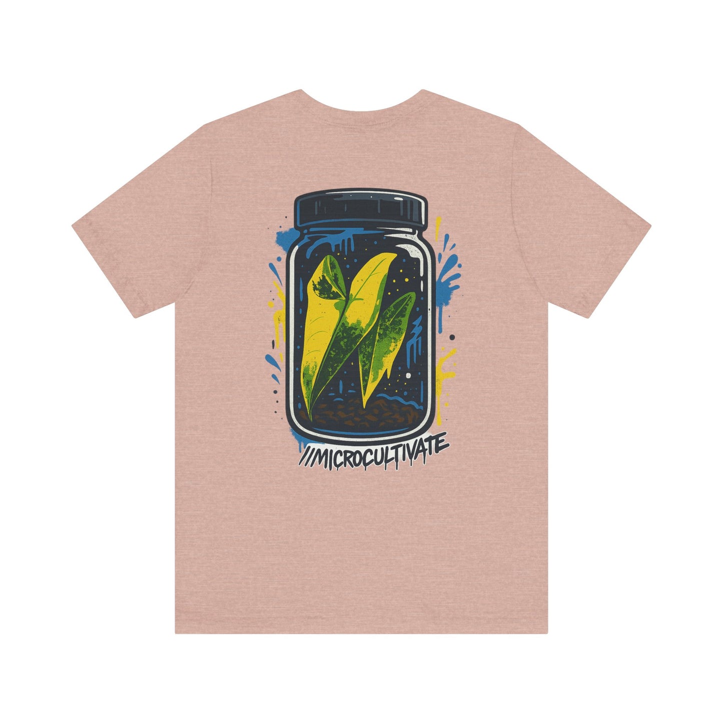 Eco-Friendly Graphic Tee Graffiti Tissue Culture Graphic Tee Perfect for Nature Lovers, Earth Day, Casual Wear, Gifts, Environmentalists