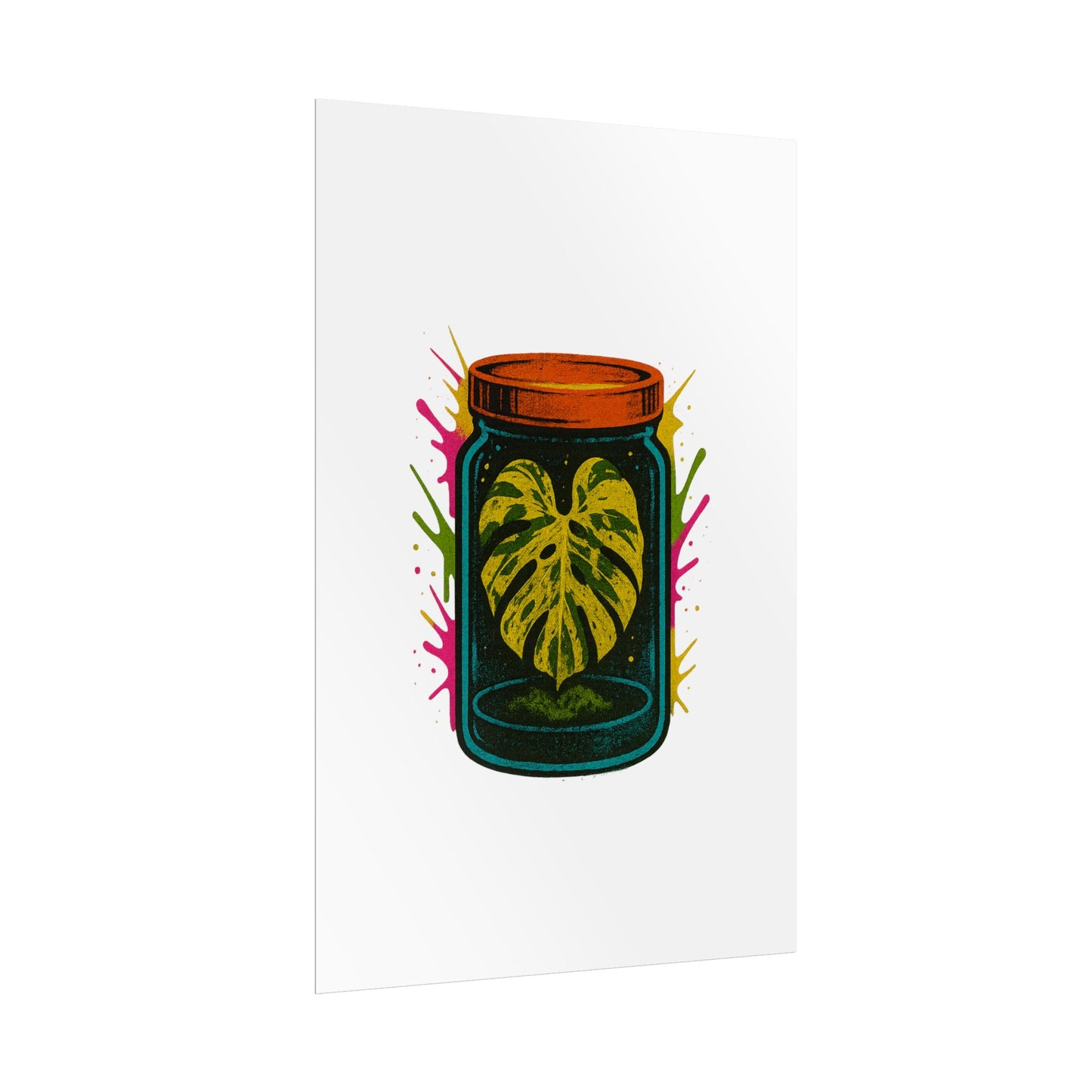 Microcultivate Monstera Graffiti Wall Art