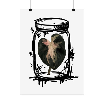 Microcultivate Balloon Heart Pink Graffiti Botanical Art Prints