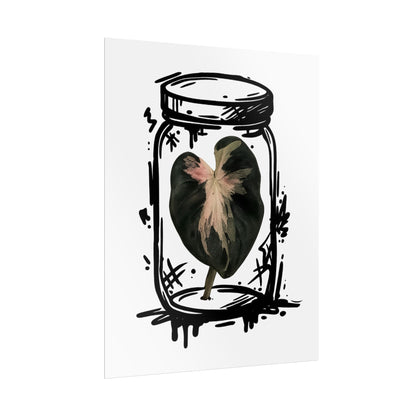 Microcultivate Balloon Heart Pink Graffiti Botanical Art Prints