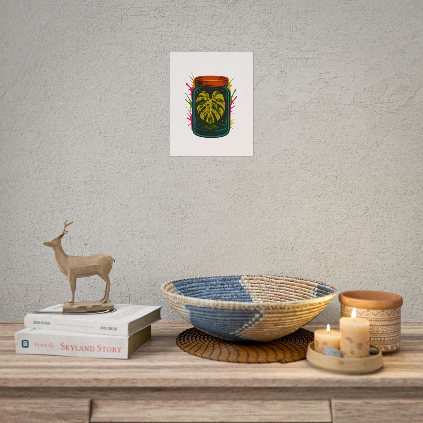 Microcultivate Monstera Graffiti Wall Art