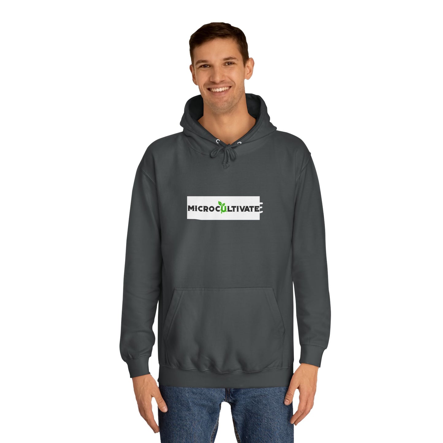 Microcultivate Graffiti TC College Hoodie, Unisex Hoodie for Plant Lovers, Cozy Sweatshirt, Gift for Students, Eco-Friendly Apparel