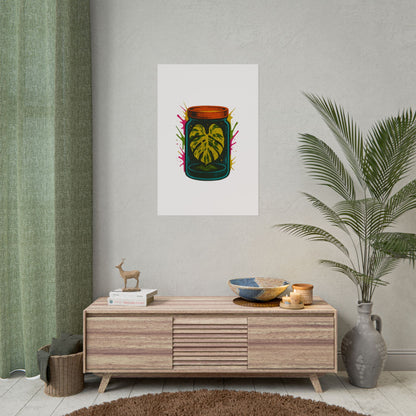 Microcultivate Monstera Graffiti Wall Art