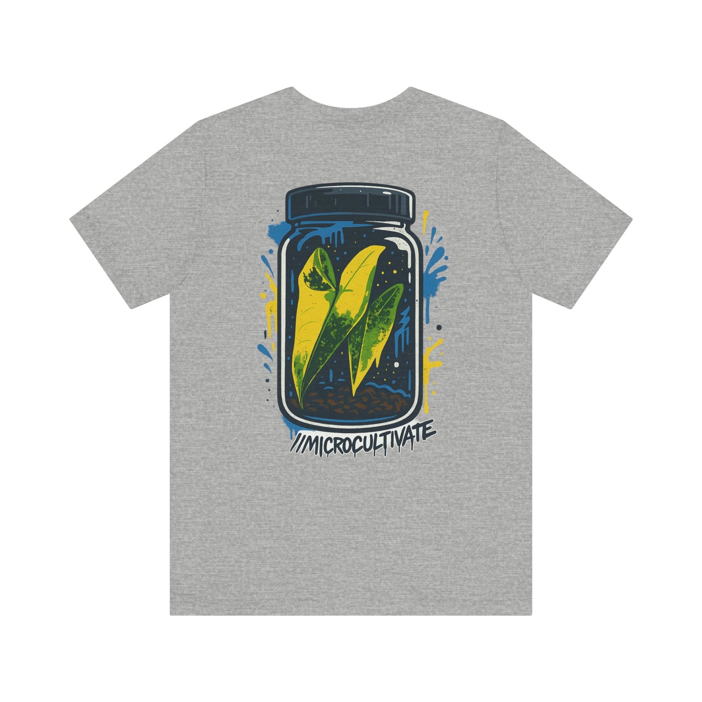 Eco-Friendly Graphic Tee Graffiti Tissue Culture Graphic Tee Perfect for Nature Lovers, Earth Day, Casual Wear, Gifts, Environmentalists