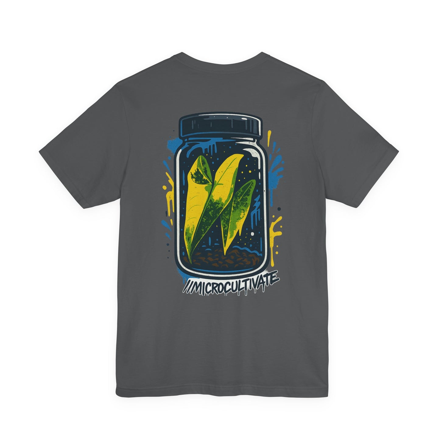 Eco-Friendly Graphic Tee Graffiti Tissue Culture Graphic Tee Perfect for Nature Lovers, Earth Day, Casual Wear, Gifts, Environmentalists