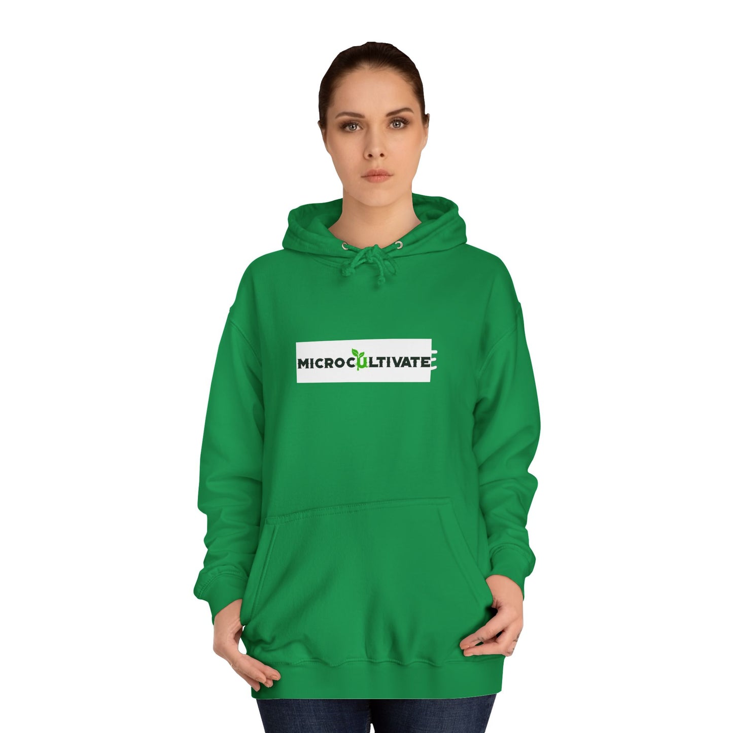Microcultivate Graffiti TC College Hoodie, Unisex Hoodie for Plant Lovers, Cozy Sweatshirt, Gift for Students, Eco-Friendly Apparel